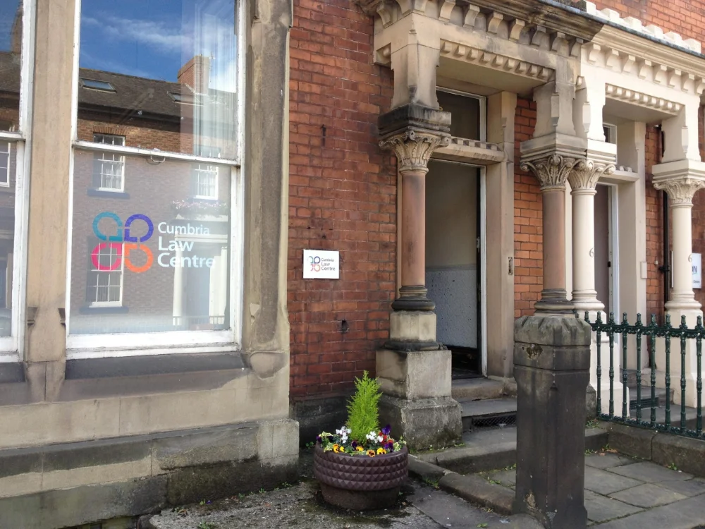 Cumbria law centre front of building